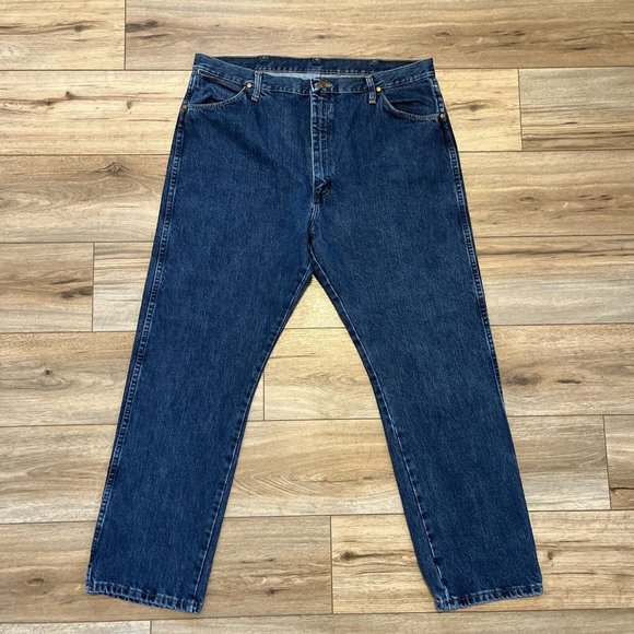 Men's Wrangler Western Denim Jeans SZ 40x30 Blue Cotton 13MWZWD Classic - Picture 1 of 10